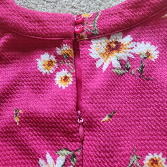 🌸 Knitworks Girls Pink Floral Dress – Size 12 – Elegant & Sweet! - Picture 8 of 9